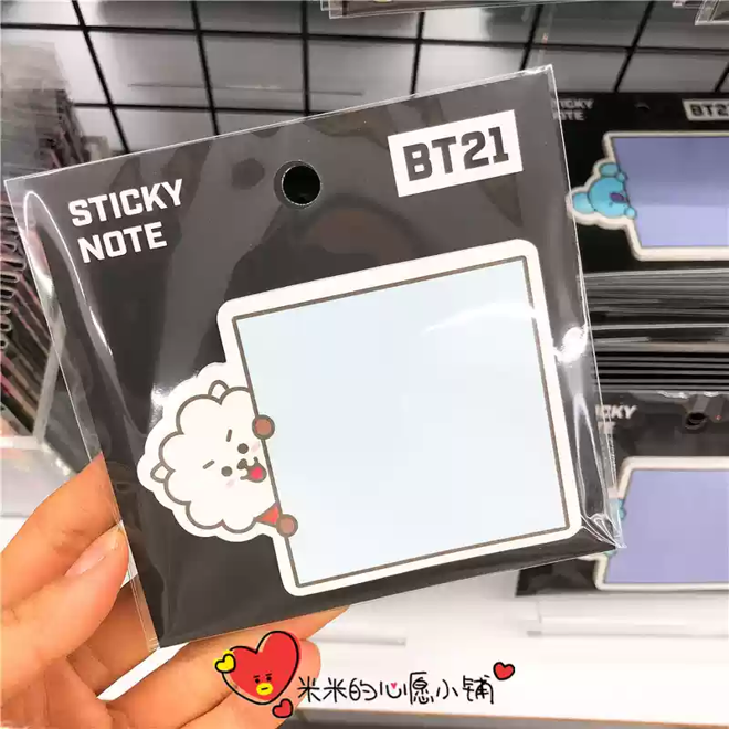 [PRE-ORDER] BTS BT21 post-it (SQUARE)