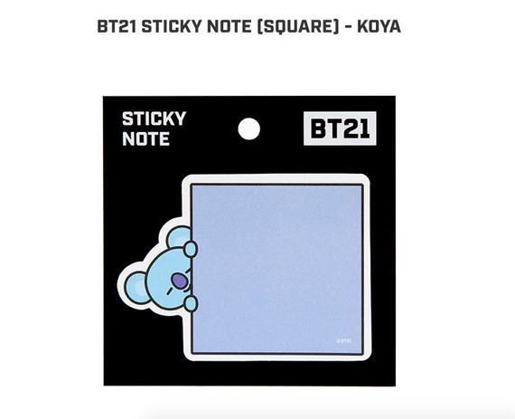 [PRE-ORDER] BTS BT21 post-it (SQUARE)