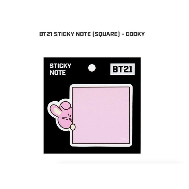 [PRE-ORDER] BTS BT21 post-it (SQUARE)