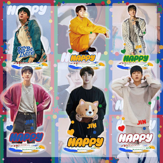 [PRE-ORDER] BTS JIN Happy 10cm Acrylic Standee