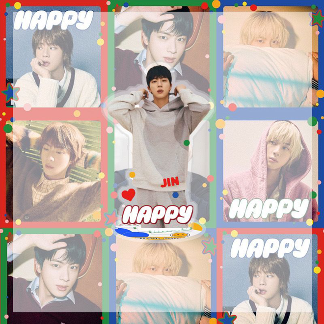 [PRE-ORDER] BTS JIN Happy 10cm Acrylic Standee