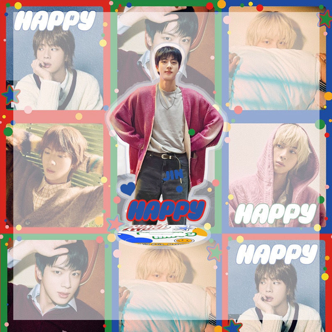 [PRE-ORDER] BTS JIN Happy 10cm Acrylic Standee