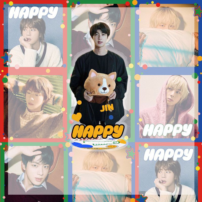 [PRE-ORDER] BTS JIN Happy 10cm Acrylic Standee