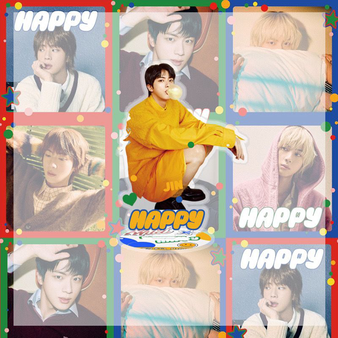 [PRE-ORDER] BTS JIN Happy 10cm Acrylic Standee
