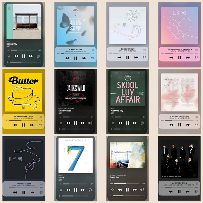 [PRE-ORDER] BTS Discography Big Sticker Set (108 pcs)