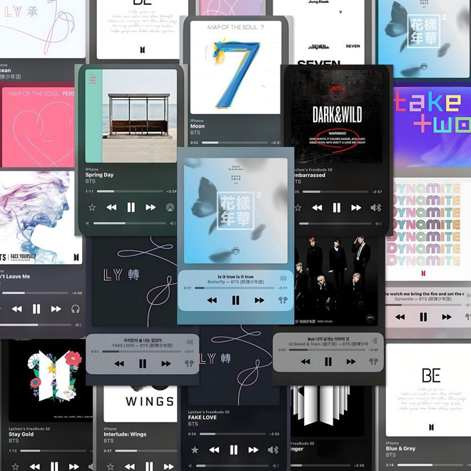 [PRE-ORDER] BTS Discography Big Sticker Set (108 pcs)