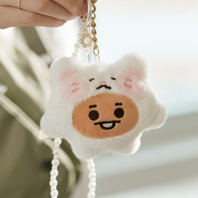 [PRE-ORDER] BTS BT21 Fluffy Plush Keyring