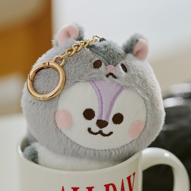 [PRE-ORDER] BTS BT21 Fluffy Plush Keyring