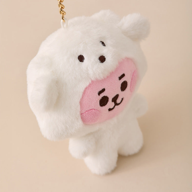 [Në Gjendje] BTS BT21 Fluffy COOKY Plush Keyring