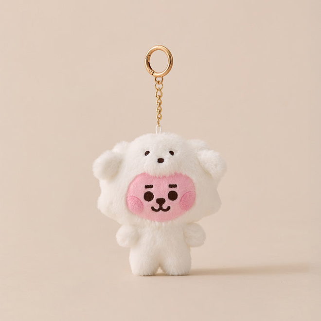 [Në Gjendje] BTS BT21 Fluffy COOKY Plush Keyring