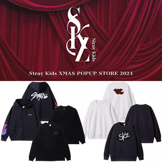 [PRE-ORDER] STRAY KIDS Xmas 2024 pop up Hoodies (zip-up) & Sweatshirts