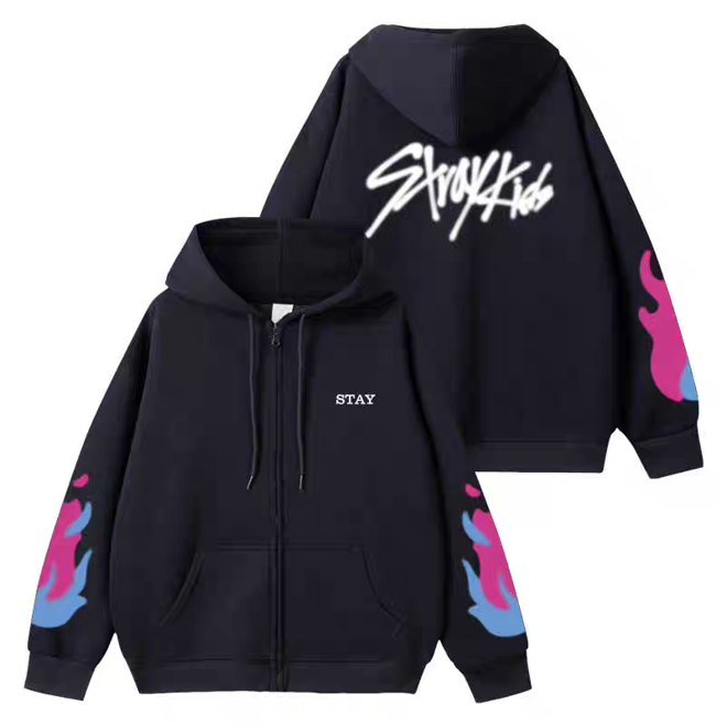 [PRE-ORDER] STRAY KIDS Xmas 2024 pop up Hoodies (zip-up) & Sweatshirts
