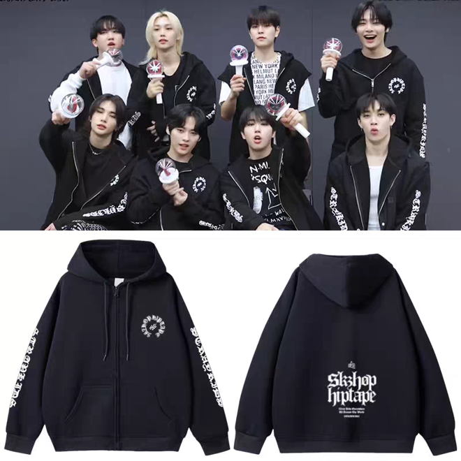[PRE-ORDER] STRAY KIDS 'SKZHop HipTape' Zip-Up Hoodie