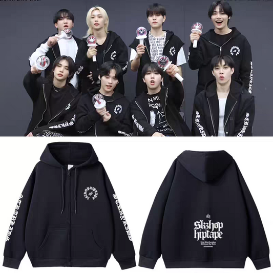 [PRE-ORDER] STRAY KIDS 'SKZHop HipTape' Zip-Up Hoodie