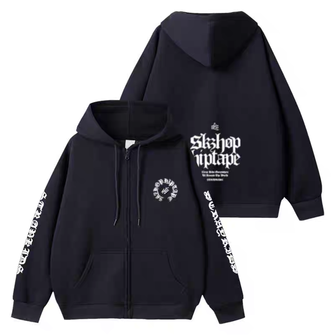 [PRE-ORDER] STRAY KIDS 'SKZHop HipTape' Zip-Up Hoodie