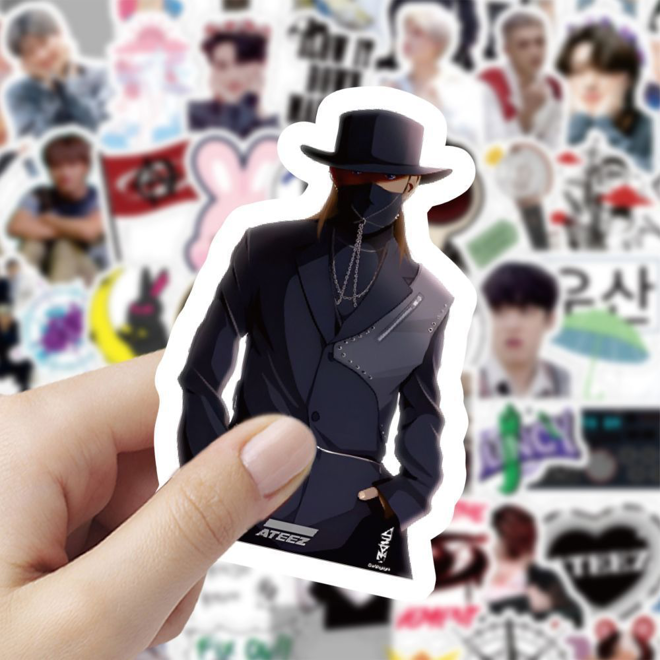 [PRE-ORDER] ATEEZ illustrated stickers (60pcs)