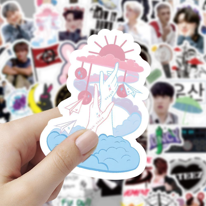 [PRE-ORDER] ATEEZ illustrated stickers (60pcs)