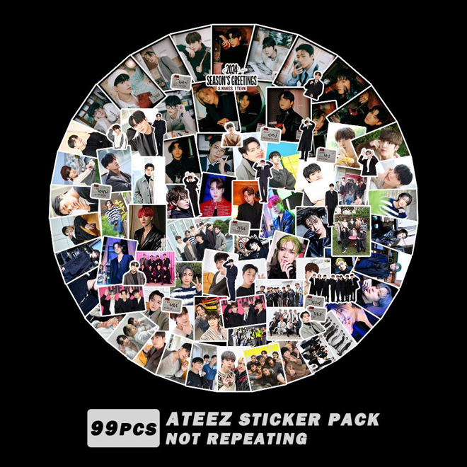 [PRE-ORDER] ATEEZ 2024 sticker pack (99pcs)