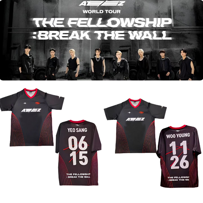 [PRE-ORDER] ATEEZ 'The fellowship: Break The Wall' Jersey
