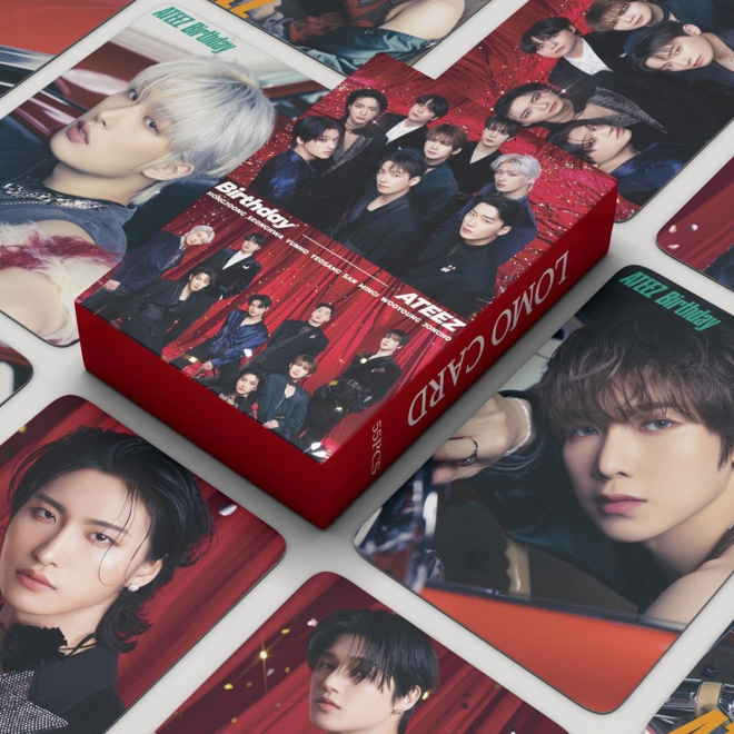 [PRE-ORDER] Ateez Birthday lomocards (55pcs)