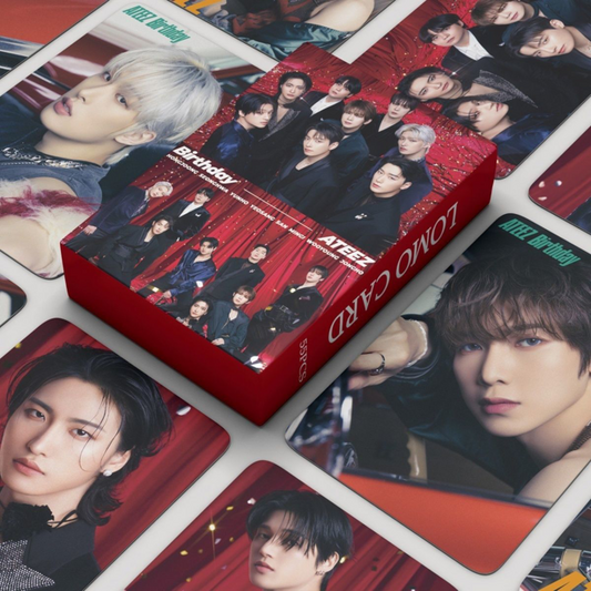 [PRE-ORDER] Ateez Birthday lomocards (55pcs)