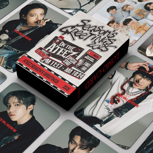 [PRE-ORDER] ATEEZ 2025 Season's Greetings lomocards (55pcs)