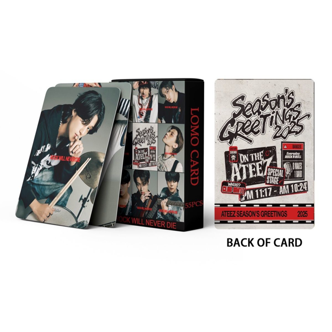 [PRE-ORDER] ATEEZ 2025 Season's Greetings lomocards (55pcs)