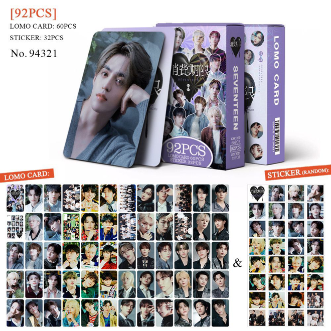 [PRE-ORDER] SEVENTEEN 4rth Japan Single lomocards (92pcs)