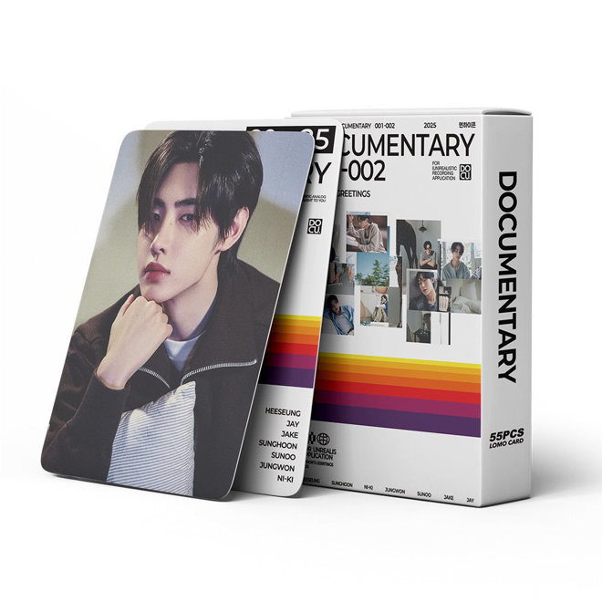 [PRE-ORDER] Enhypen 2025 Season's Greetings Documentary 001-002 ver. 2 lomocards (55pcs)