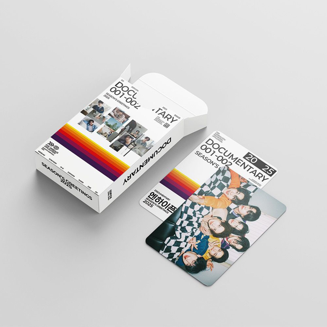 [PRE-ORDER] Enhypen 2025 Season's Greetings Documentary 001-002 ver. 2 lomocards (55pcs)