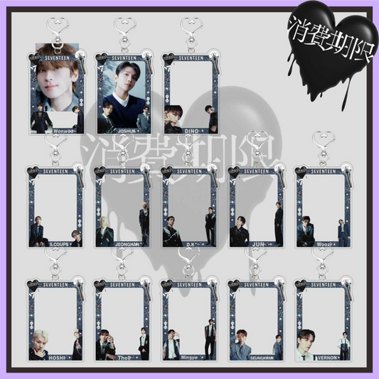 [PRE-ORDER] SEVENTEEN New Acrylic Card Photo Frame Keychain