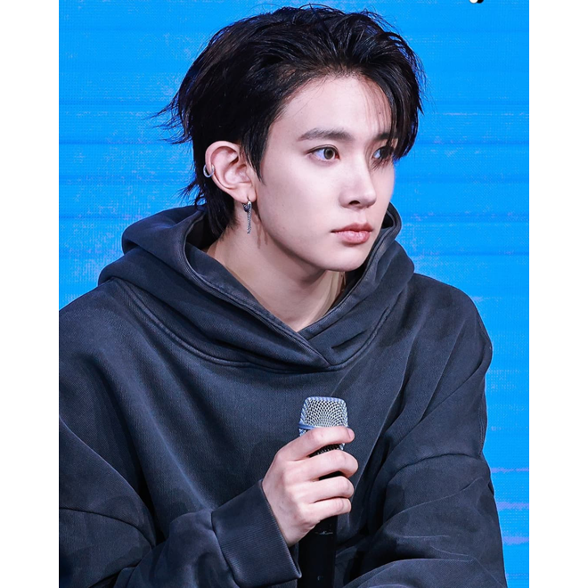 [PRE-ORDER] ENHYPEN HEESEUNG titanium steel chain pendant twisted ear buckle earring