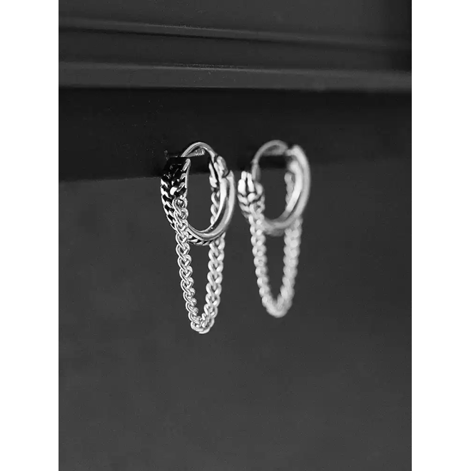 [PRE-ORDER] ENHYPEN HEESEUNG titanium steel chain pendant twisted ear buckle earring