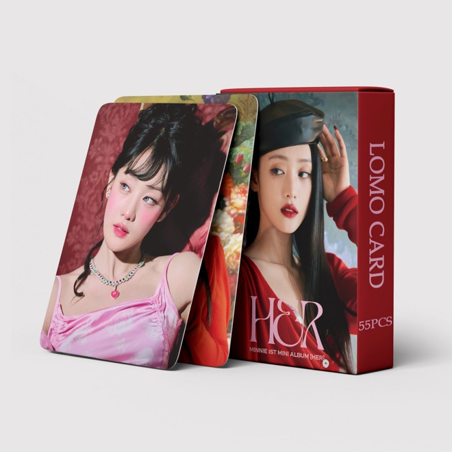 [PRE-ORDER] (G)I-DLE MINNIE 'Her' lomocards (55pcs)
