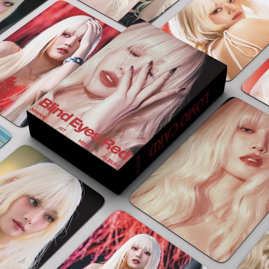 [PRE-ORDER] (G)I-DLE MINNIE 'Blind Eyes Red' Lomocards (55pcs)