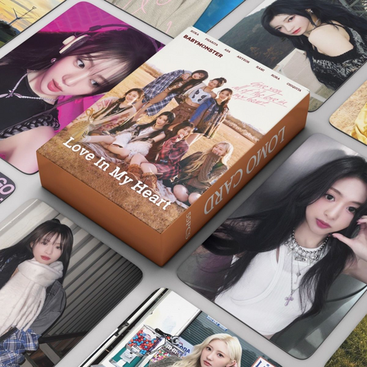 [PRE-ORDER] Babymonster 'Love in my heart' lomocards (55pcs)