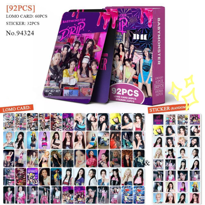 [PRE-ORDER] BABYMONSTER Drip lomocards (92pcs)