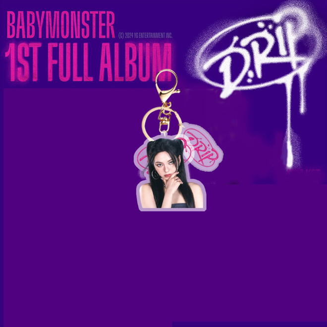 [PRE-ORDER] Babymonster Members Acrylic Keychains (Drip)