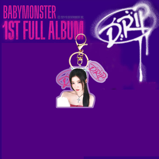 [PRE-ORDER] Babymonster Members Acrylic Keychains (Drip)
