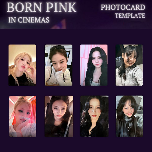 [PRE-ORDER] BLACKPINK Born Pink in cinemas (pack of 8) unofficial photocards