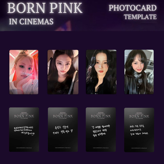 [PRE-ORDER] BLACKPINK Born Pink in cinemas (pack of 8) unofficial photocards