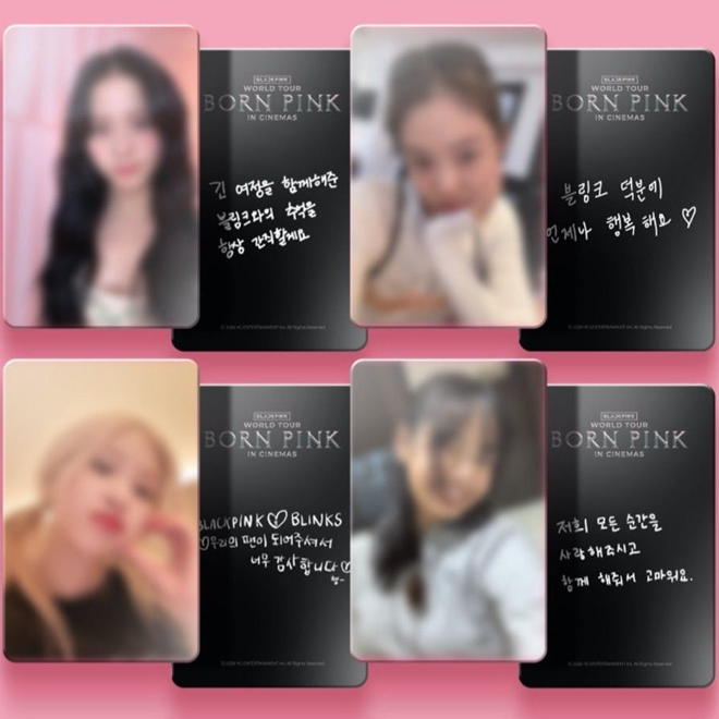 [PRE-ORDER] BLACKPINK Born Pink in cinemas (pack of 8) unofficial photocards