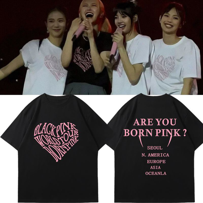 [PRE-ORDER] Blackpink BORN PINK World Tour 2023 inspired T-shirt