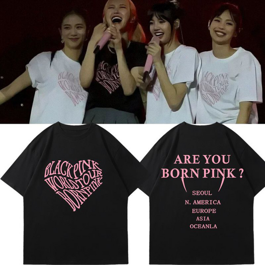 [PRE-ORDER] Blackpink BORN PINK World Tour 2023 inspired T-shirt