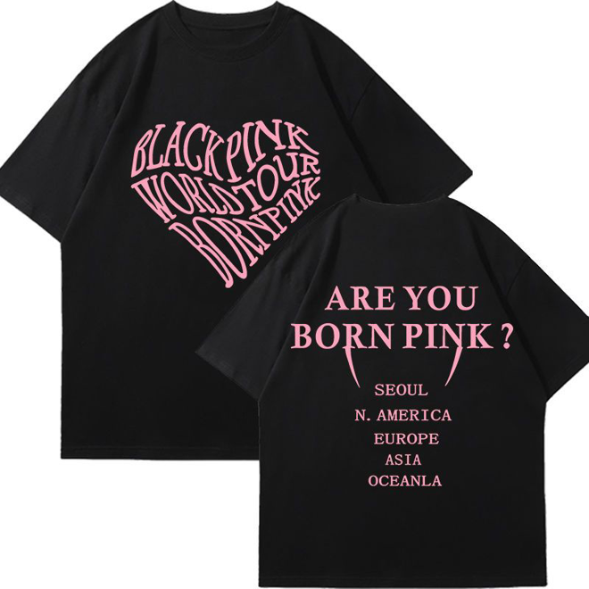 [PRE-ORDER] Blackpink BORN PINK World Tour 2023 inspired T-shirt