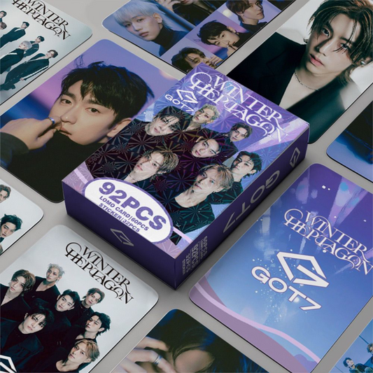 [PRE-ORDER] GOT7 WINTER HEPTAGON lomocards (92pcs)