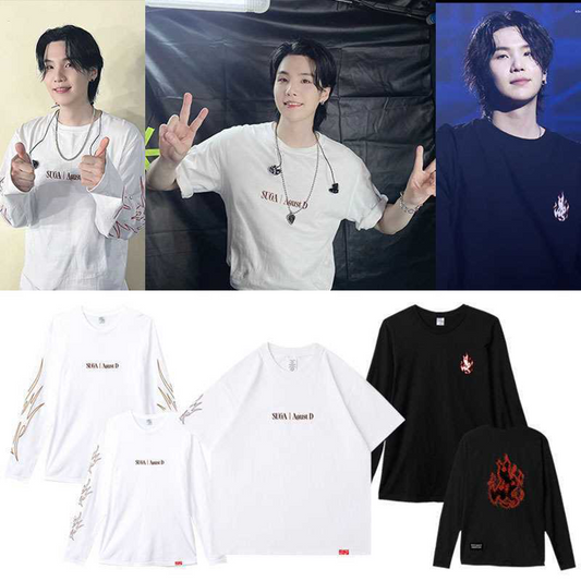 [PRE-ORDER] BTS Agust D "Road To D-Day" Flame T-Shirt & Sweatshirt