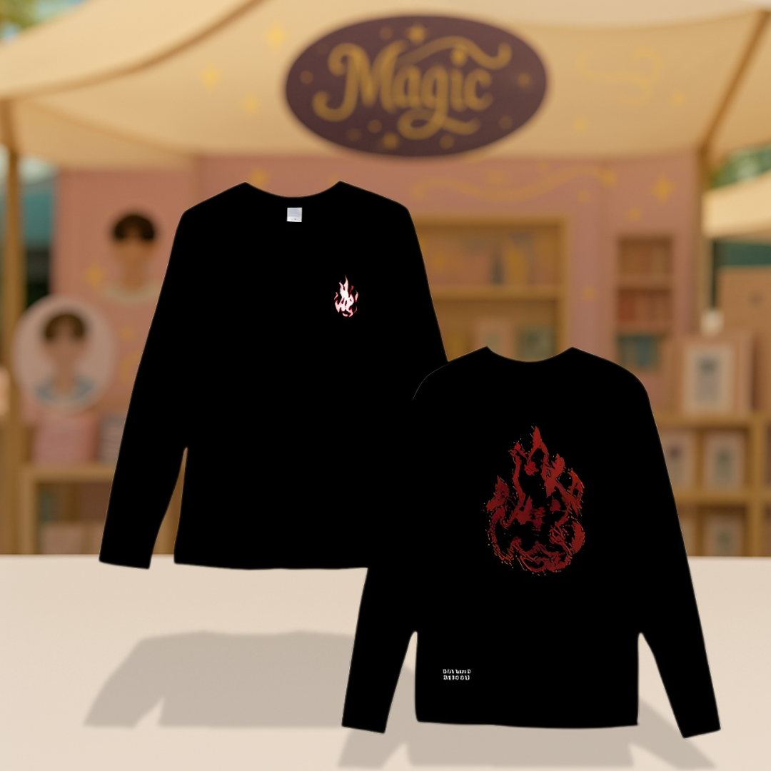 [PRE-ORDER] BTS Agust D "Road To D-Day" Flame Black Sweatshirt