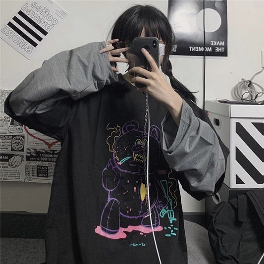 [PRE-ORDER] Korean style loose sweatshirt