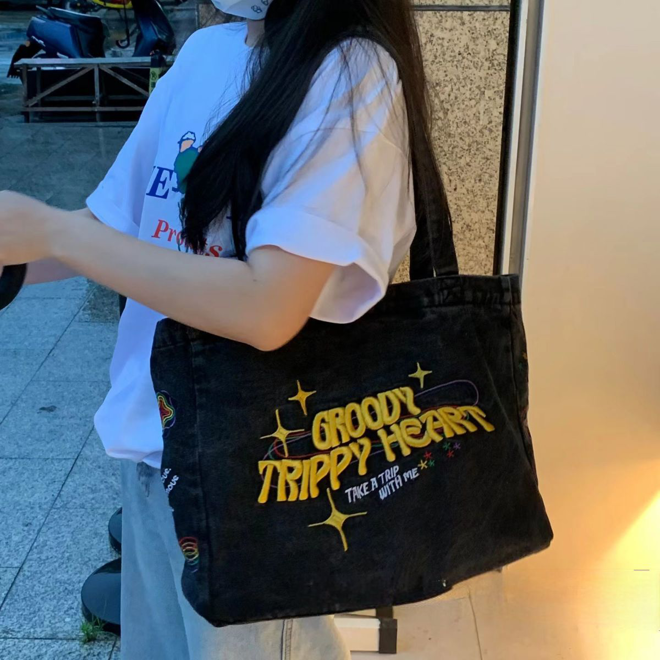[PRE-ORDER] Retro raw denim canvas bag